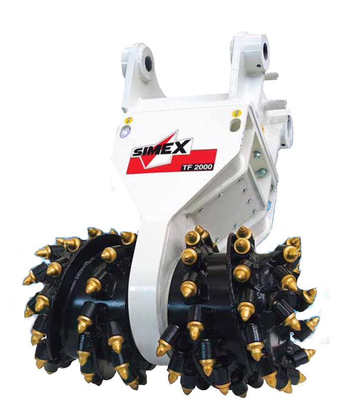 Simex Rotary Drum Cutter Excavator Attachments
