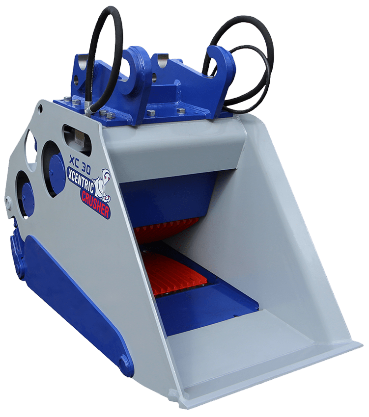 Xcentric Crusher Buckets Excavator Attachments