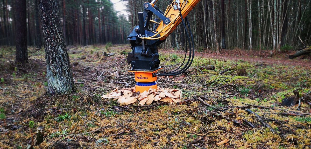 Dipperfox-working-forest-stump-crusher-for-sale-rent-canada