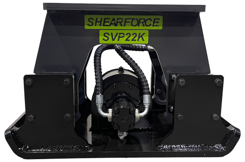 ShearForce Hydraulic Plate Compactor Excavator Attachments