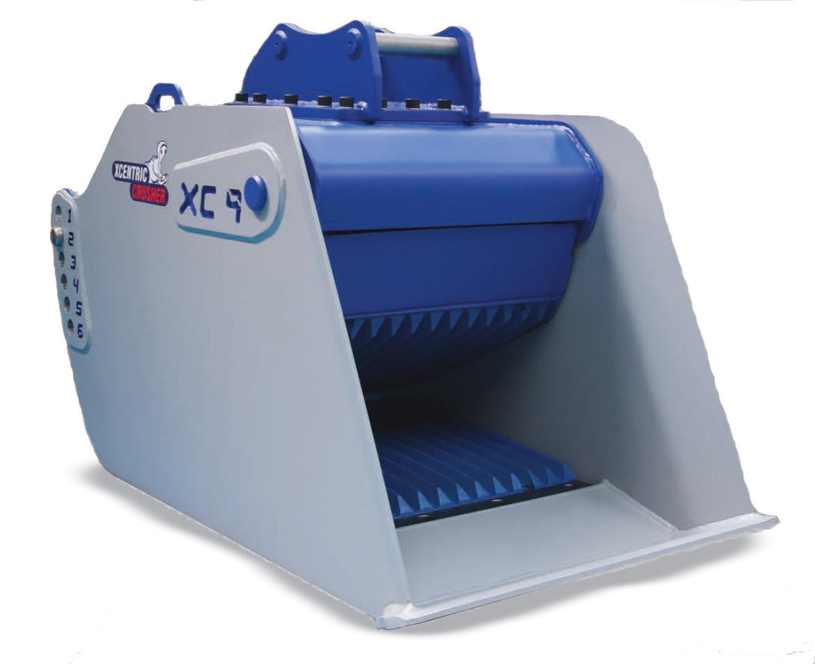 Xcentric Crusher Buckets Excavator Attachments